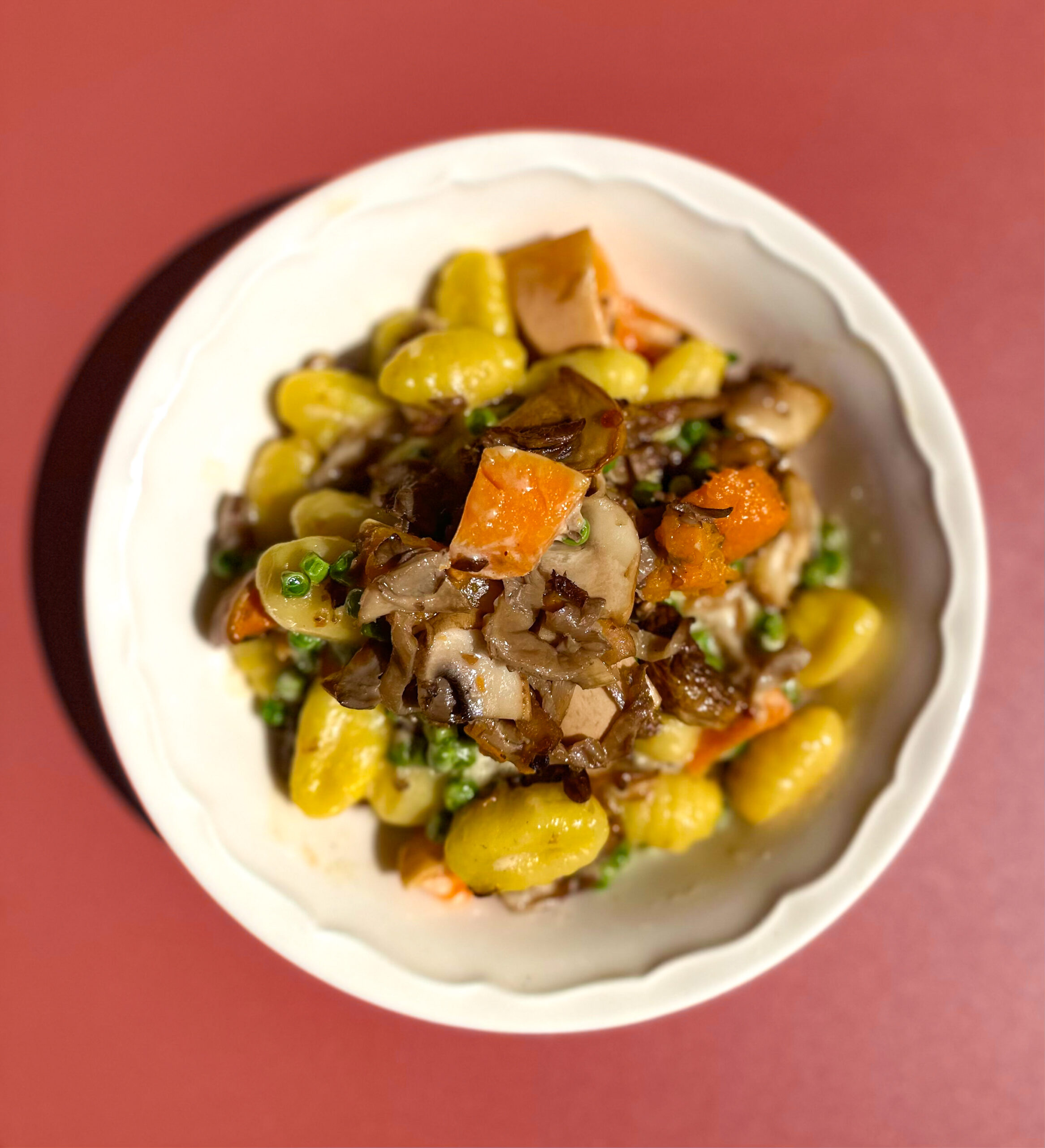 plats chaud gnocci legumes traiteur et catering événementiel végétarien sur paris et IDF